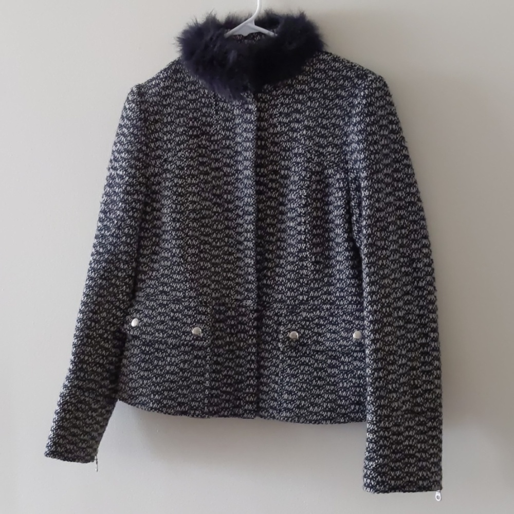 UD Utex Design Blazer Black With White Size 8